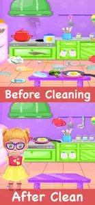 Girls Games Clean Mom House screenshot #2 for iPhone