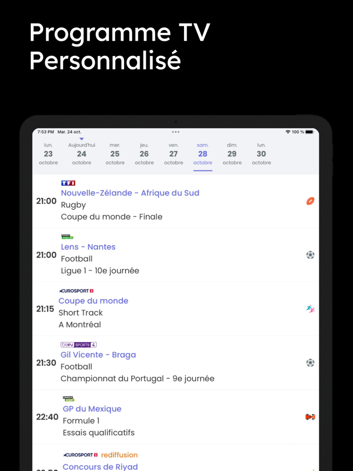 TV Sports - programme sportif