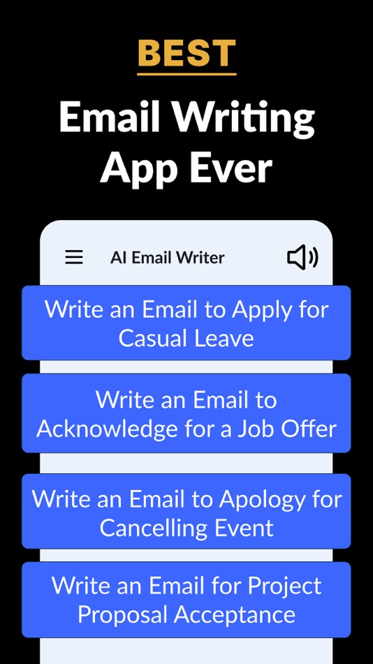 #2. AI Email Writer - Write E-mail (iOS) Podle: Speed Apps Labs LLP