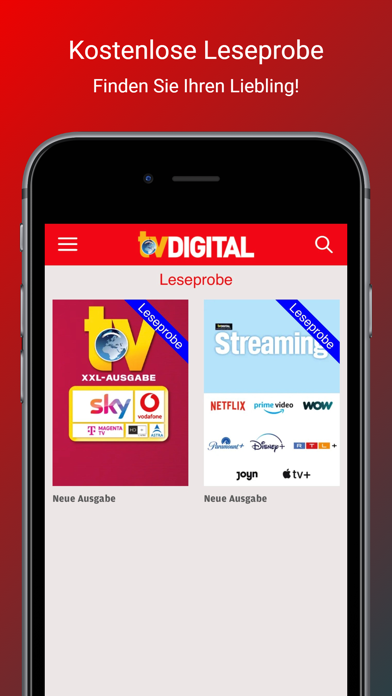 TV DIGITAL E-Paper-App Screenshot