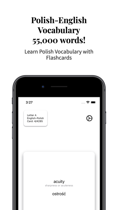 Polish-English Vocabulary Screenshot