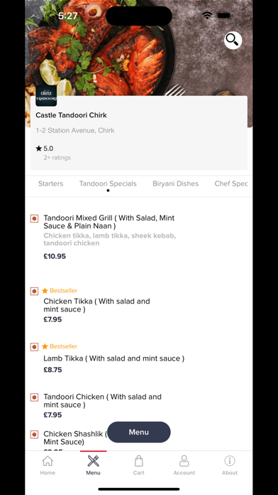 Castle Tandoori Screenshot