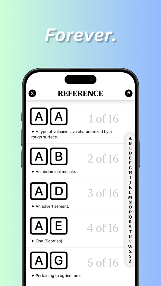 #6. mini Crosswords! (iOS) 由: John Knox