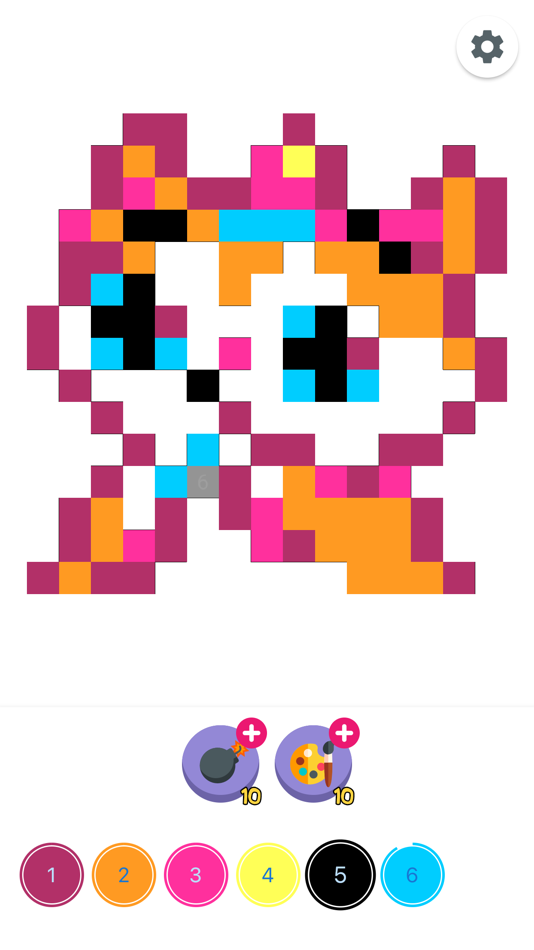 #4. Pixel Coloring Games by Number (iOS) 由: Ilya Morozov