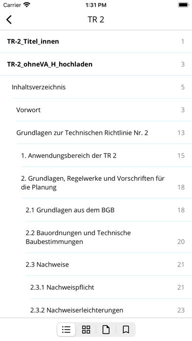 Technische Richtlinien - Glas Screenshot