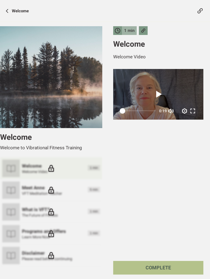 Vibrational Fitness Training