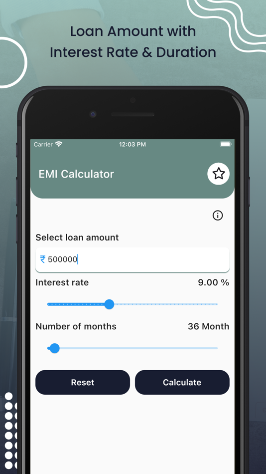 #4. EMI Calculator loan planner (iOS) 来自: Kantaben Gorasiya