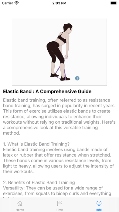Your Elastic Band Training Screenshot