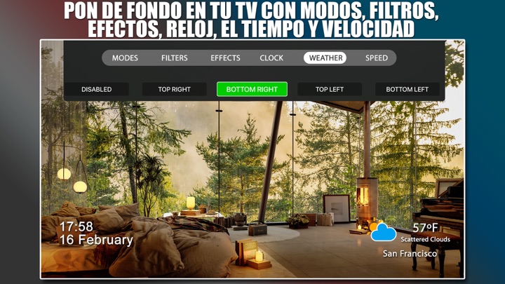 Captura de pantalla de la aplicación