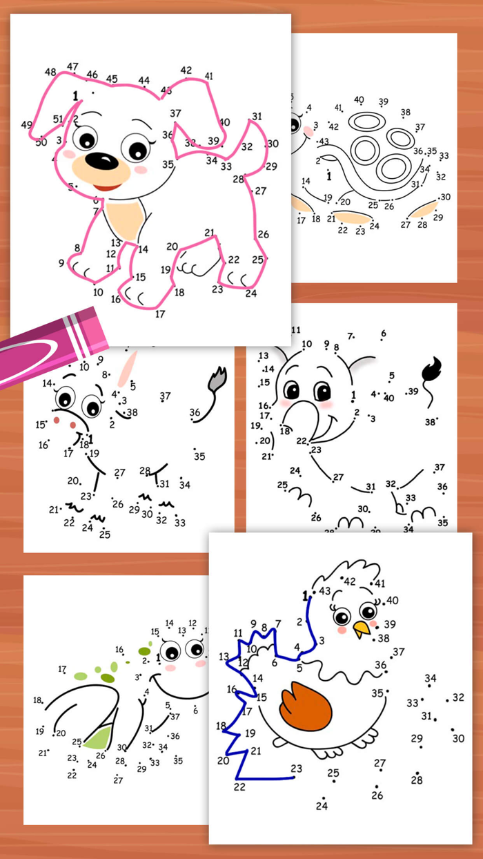 Connect the dots with colors