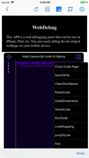webdebug - web debugging tool iphone screenshot 3