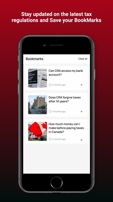 Canada Revenue Agency CRA Info Screenshot