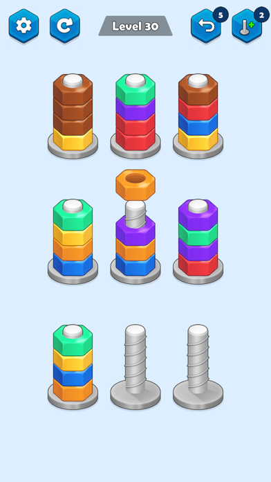 Nuts Sort - Color Sort Screenshot