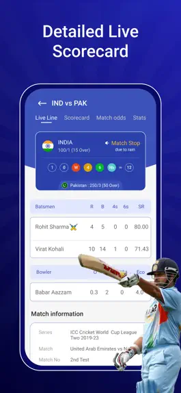 Game screenshot Cricket Live Line - Live Ball mod apk