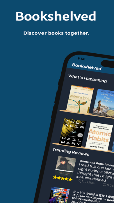 Screenshot 1 of Bookshelved App