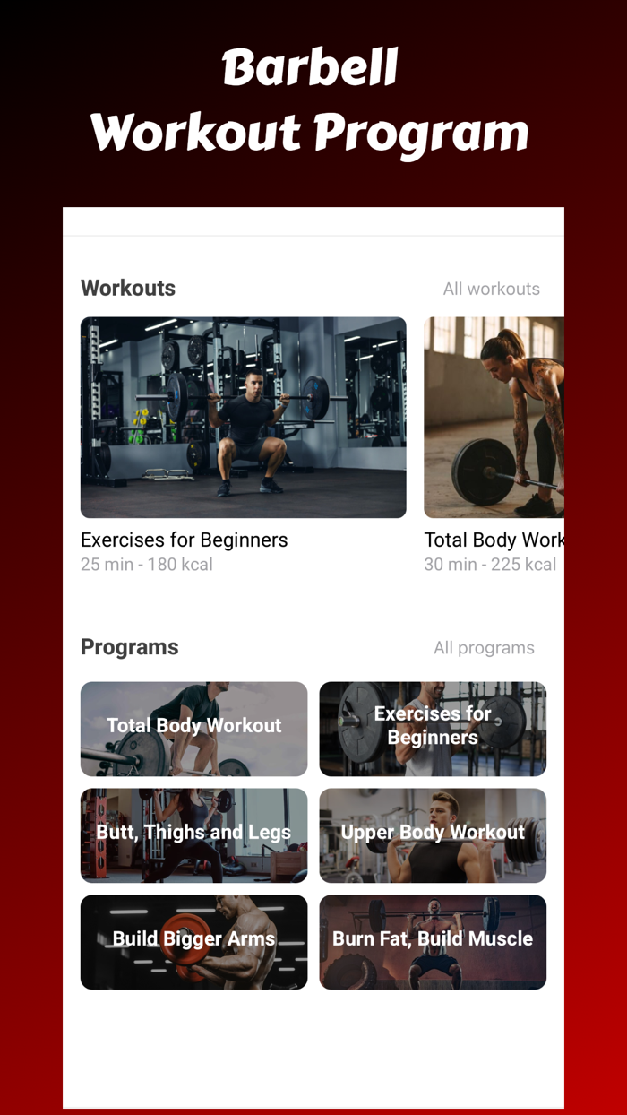 Barbell Workout Plan