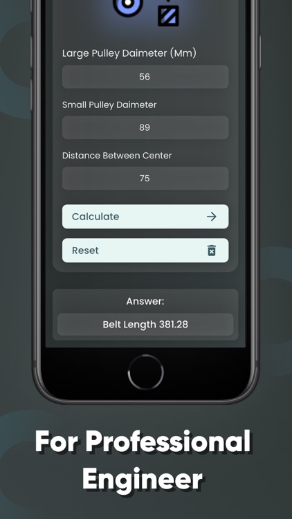 Pulley Calculator - Belt screenshot-4