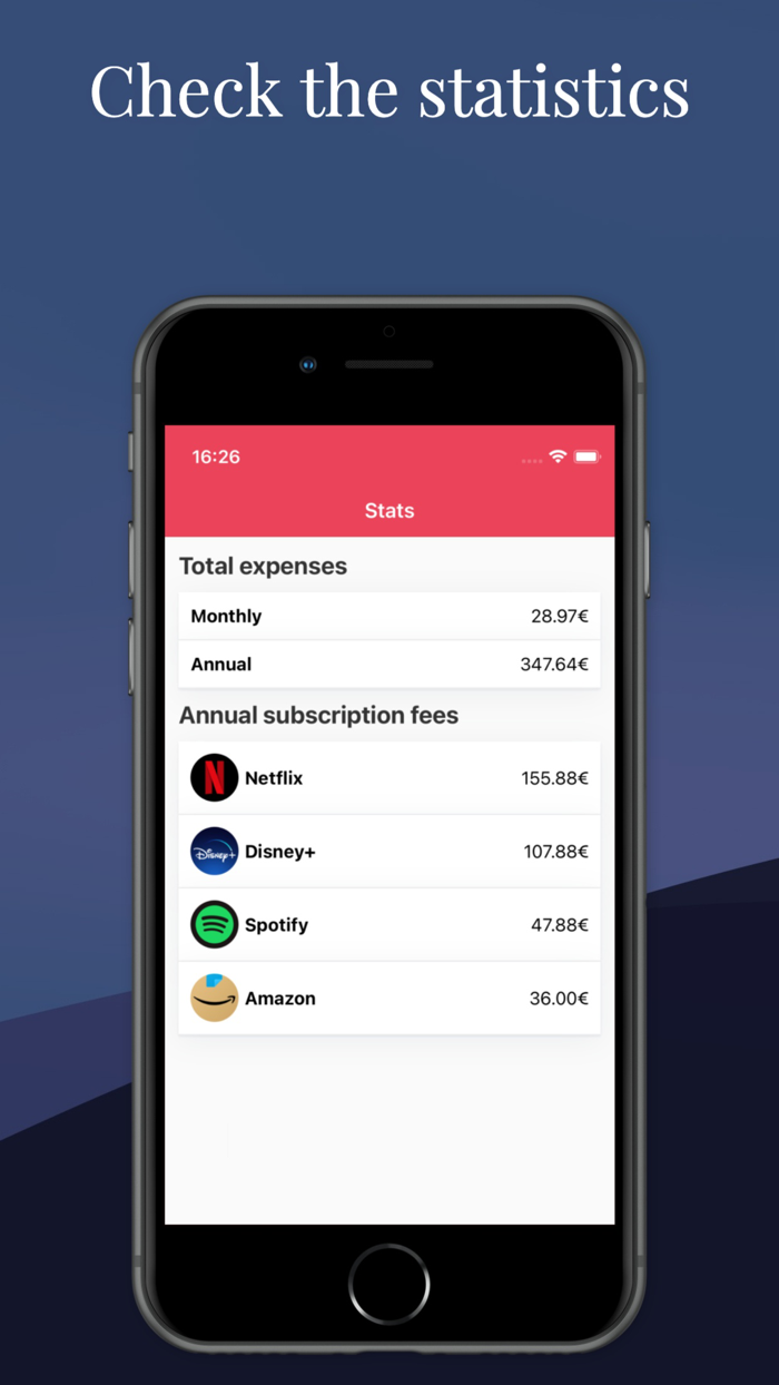 mySubs - Track subscriptions