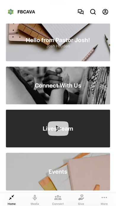 Screenshot 1 of First Baptist Church Ashland App