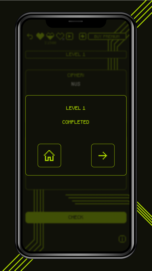 #6. Cipherhack - Puzzle Game (iOS) By: Farid Fakhnavar