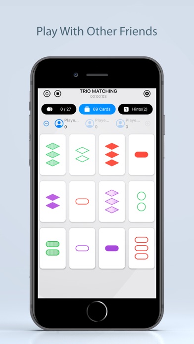 Trio Card Matching Screenshot