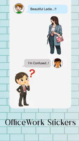 Game screenshot Office Works Sticker apk