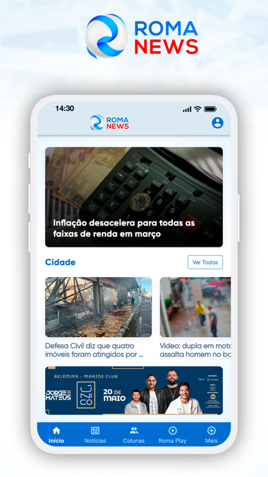 Roma News Portal Screenshot