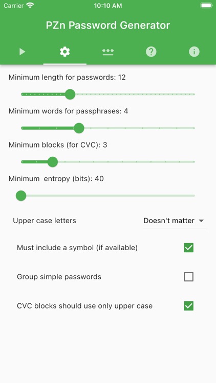 Password generator (PZn)