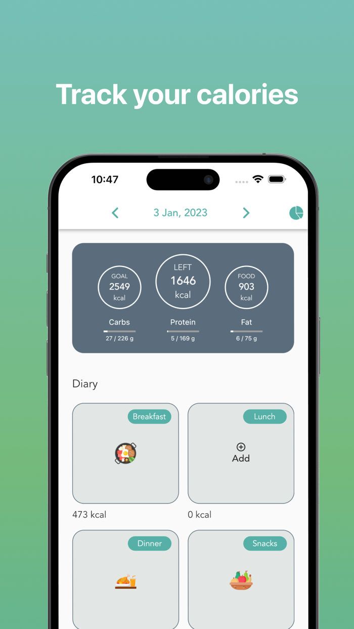 EatLose Calorie Counter App