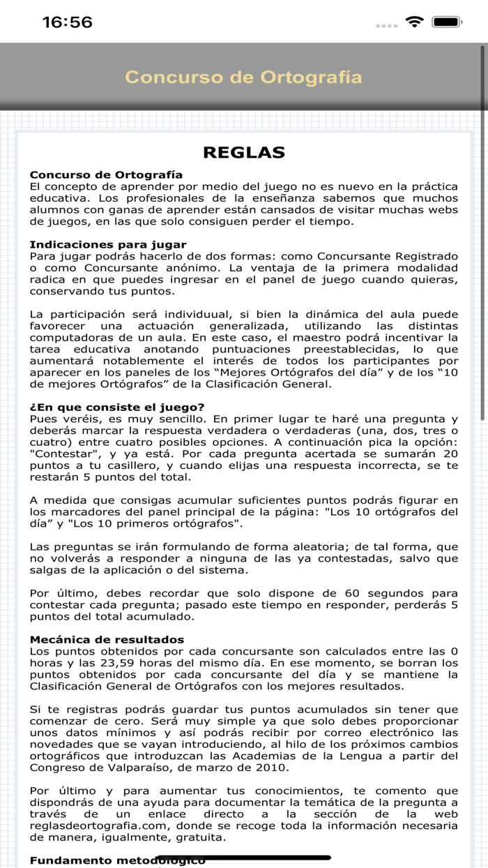 Concurso de Ortografía