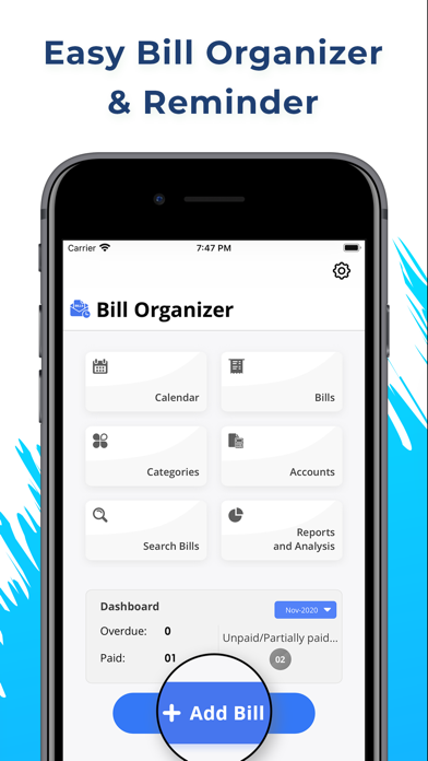 Bills Organizer Screenshot