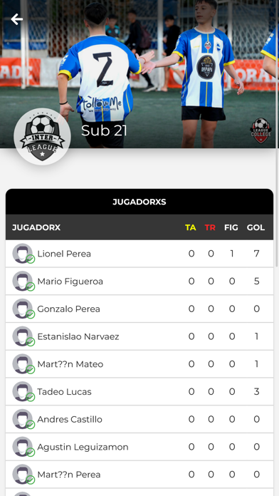 INTER LEAGUE Screenshot