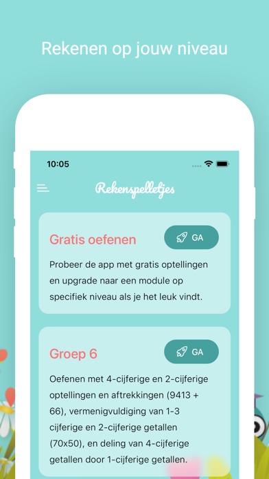 Rekenspelletjes Groep 6 7 8 Screenshot