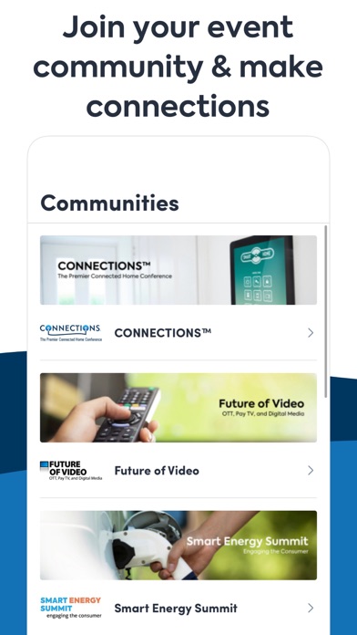 Parks Associates Events Screenshot