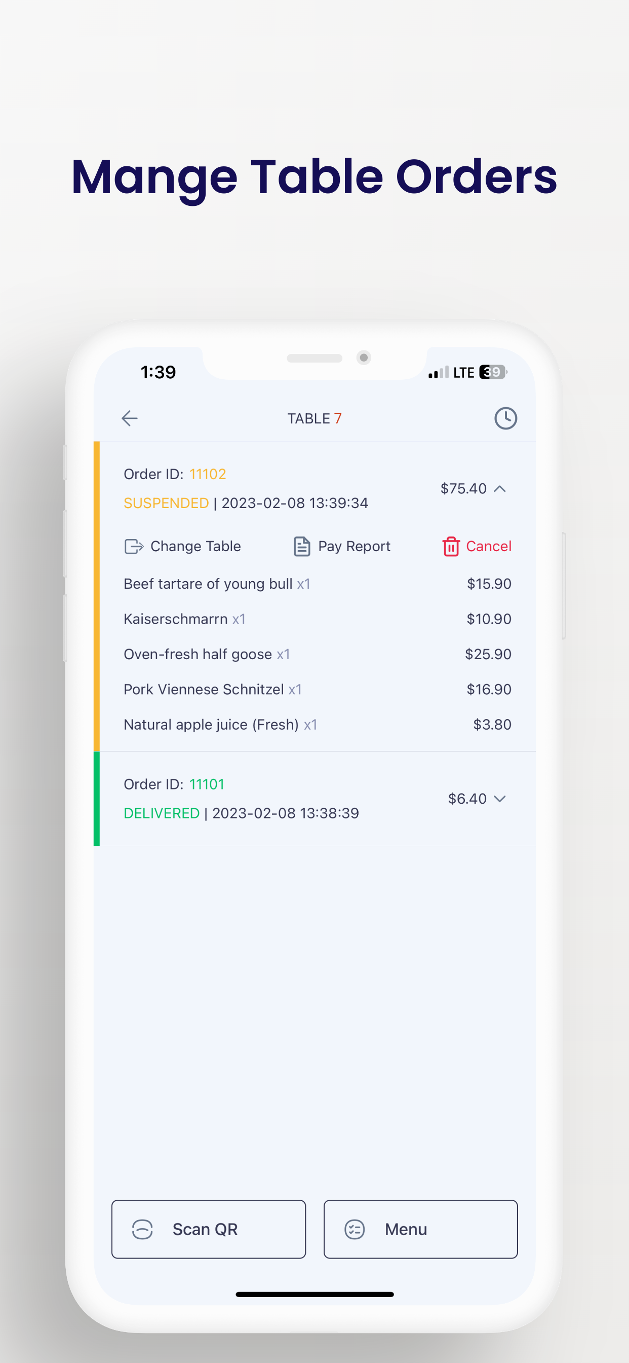 DigiAirMenu Waiter