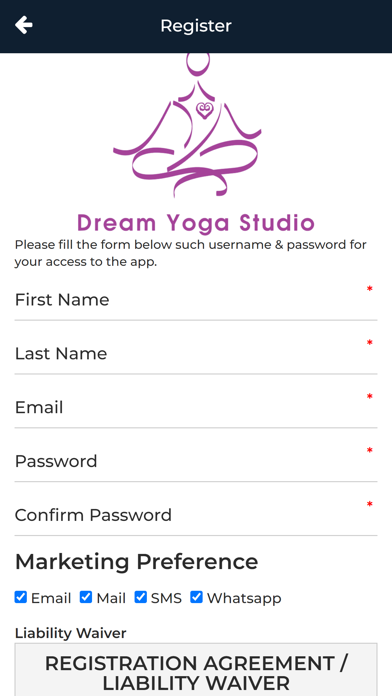 Dream Yoga Studio Screenshot