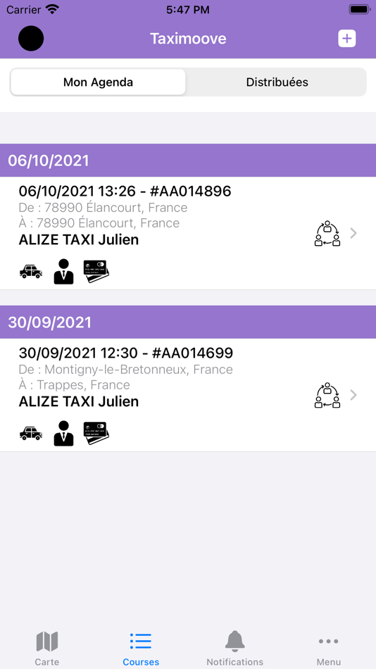 #3. Taximoove (iOS) 由: ARTOFMOOVE