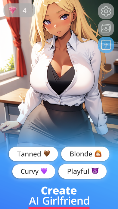 Sexy AI Girlfriend Chat Games Screenshot