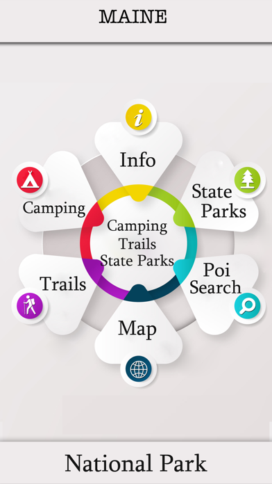 Maine Camping & Trails, Parks Screenshot