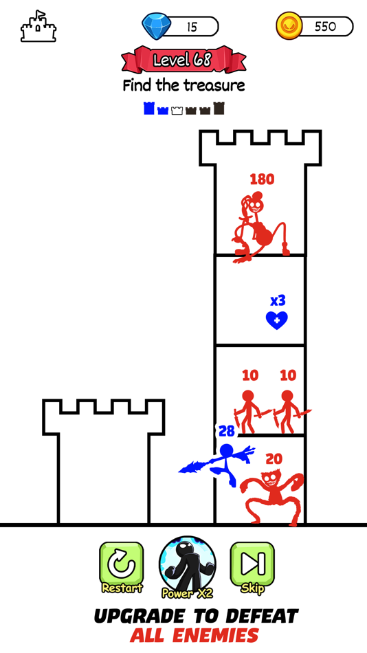 #1. Stick Hero 2: Tower Defense (iOS) Podle: ICEBEAR., JSC