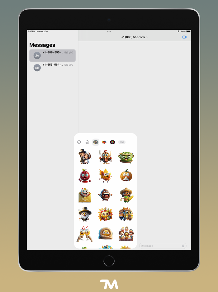 American Thanksgiving Stickers