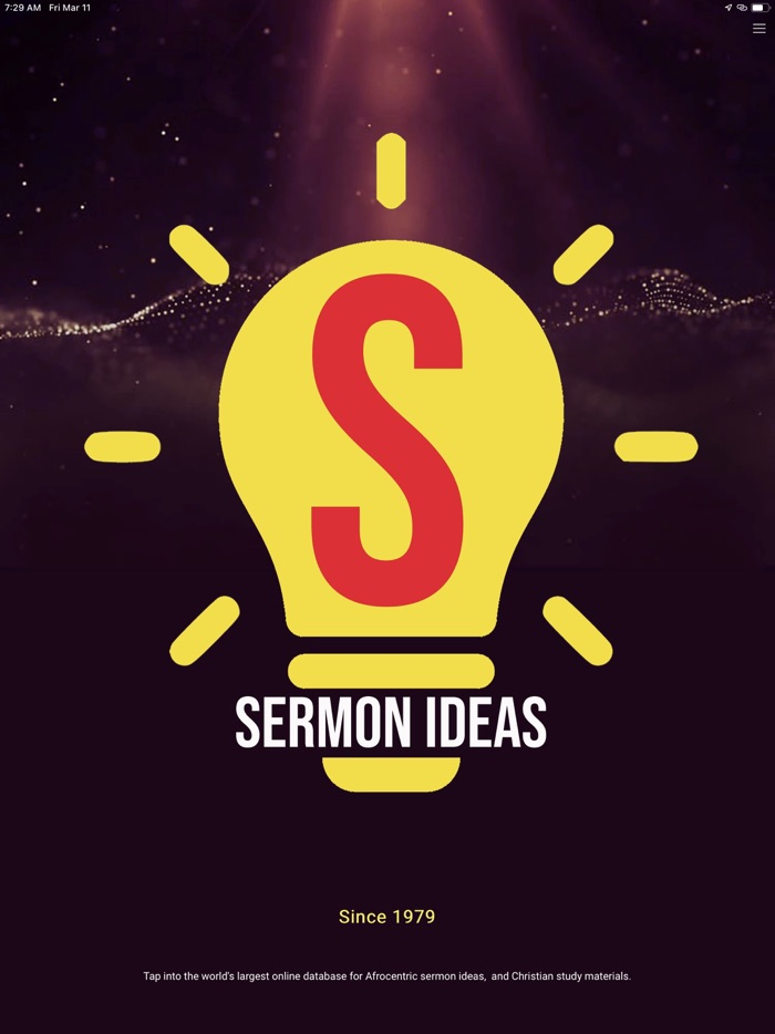 Sermon Ideas App Subscription