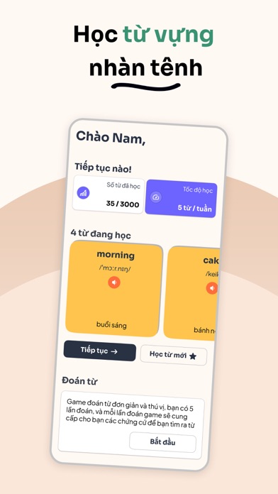 VocaGenius - Từ vựng tiếng Anh Screenshot