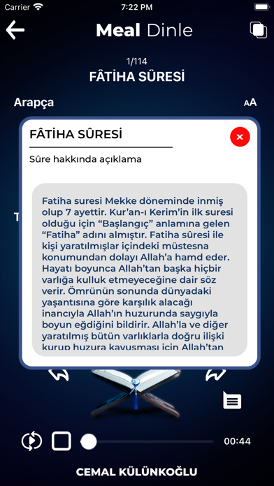 Kur'an Meali Dinle Screenshot