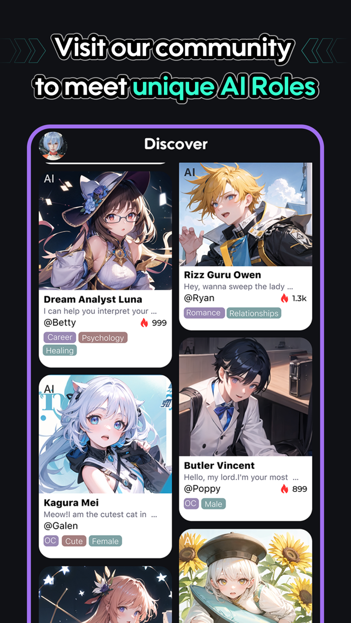 VRole-Chat with anime Roles