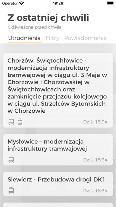 Utrudnienia GZM (KZK GOP) Screenshot