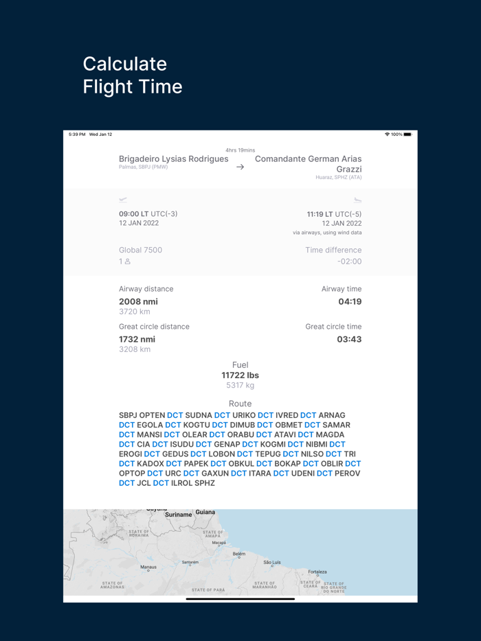 Flight Time Calculator