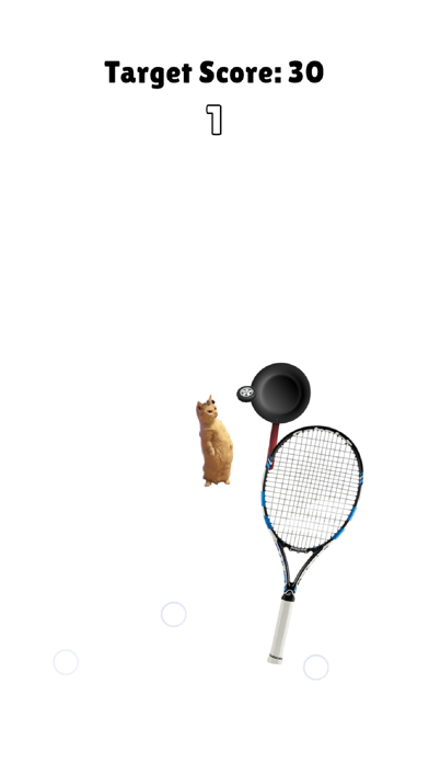 Cat Playing Tennis Screenshot