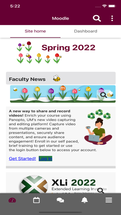 UMOnline LMS Screenshot