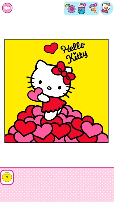 Hello Kitty：ィ ぬりえのおすすめ画像7